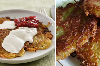 Картофельные оладьи (buļbu bliņas)