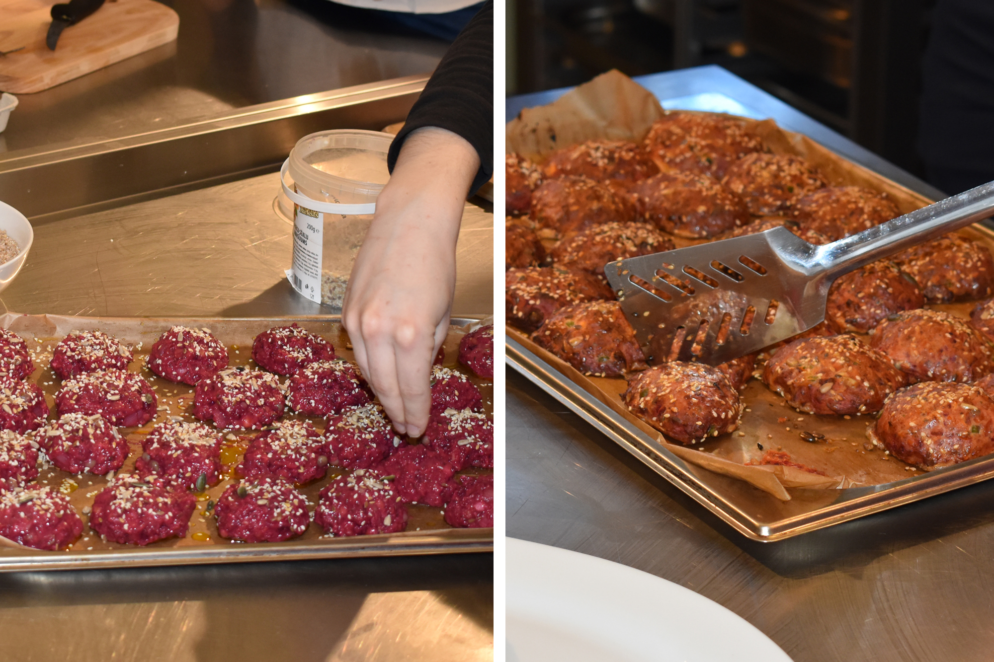 Гороховые бургеры (Zirņu burgers)